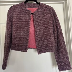 Chic Textured Pink Jacket